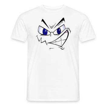 Fucking smile - T-shirt homme - blanc - Devant - AI Model Male 178 dark (178cm)
