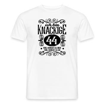 44. Geburtstag ich bin 44 Jahre alt - Männer T-Shirt - Weiß - Vorne - AI Model Male 178 dark (178cm)