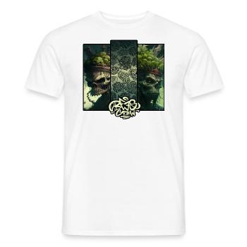 CRÂNES PNG ABEILLES DU MILIEU 2023 TMISE BLANCHE - T-shirt homme - blanc - Devant - AI Model Male 178 dark (178cm)