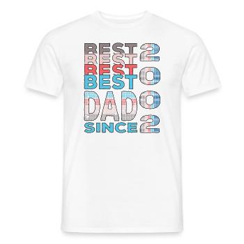 Bester Papa der Welt seit 2002 Vatertag - Männer T-Shirt - Weiß - Vorne - AI Model Male 178 dark (178cm)