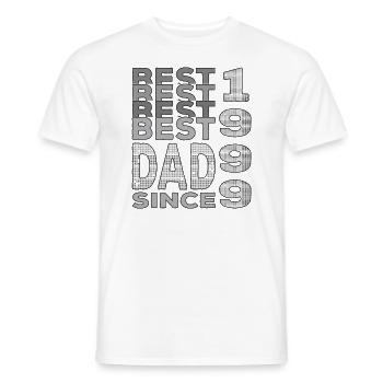 Bester Papa der Welt seit 1999 Vatertag - Männer T-Shirt - Weiß - Vorne - AI Model Male 178 dark (178cm)