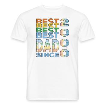 Bester Papa der Welt seit 2000 Vatertag - Männer T-Shirt - Weiß - Vorne - AI Model Male 178 dark (178cm)