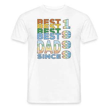 Bester Papa der Welt seit 1999 Vatertag - Männer T-Shirt - Weiß - Vorne - AI Model Male 178 dark (178cm)