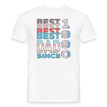 Bester Papa der Welt seit 1990 Vatertag - Männer T-Shirt - Weiß - Vorne - AI Model Male 178 dark (178cm)