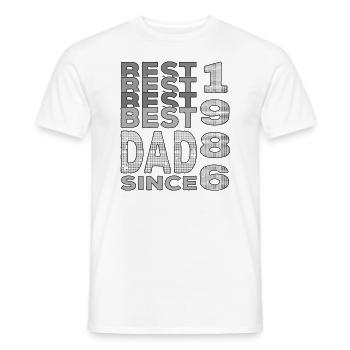 Bester Papa der Welt seit 1986 Vatertag - Männer T-Shirt - Weiß - Vorne - AI Model Male 178 dark (178cm)