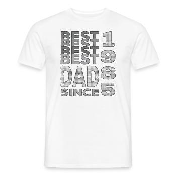 Bester Papa der Welt seit 1985 Vatertag - Männer T-Shirt - Weiß - Vorne - AI Model Male 178 dark (178cm)