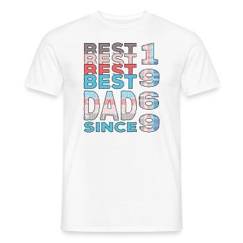 Bester Papa der Welt seit 1969 Vatertag Geburtstag - Männer T-Shirt - Weiß - Vorne - AI Model Male 178 dark (178cm)
