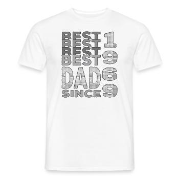 Bester Papa der Welt seit 1969 Vatertag Geburtstag - Männer T-Shirt - Weiß - Vorne - AI Model Male 178 dark (178cm)