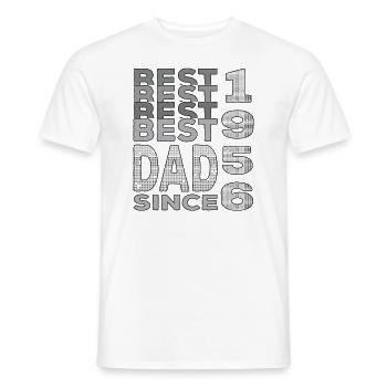 Bester Papa der Welt seit 1956 Vatertag Geburtstag - Männer T-Shirt - Weiß - Vorne - AI Model Male 178 dark (178cm)