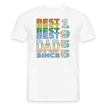 Bester Papa der Welt seit 1955 Vatertag - Männer T-Shirt - Weiß - Vorne - AI Model Male 178 dark (178cm)