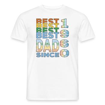 Bester Papa der Welt seit 1960 Vatertag - Männer T-Shirt - Weiß - Vorne - AI Model Male 178 dark (178cm)