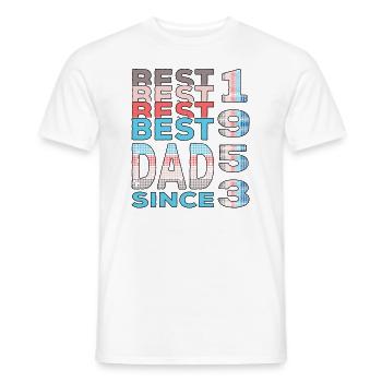 Bester Papa der Welt seit 1953 Vatertag - Männer T-Shirt - Weiß - Vorne - AI Model Male 178 dark (178cm)