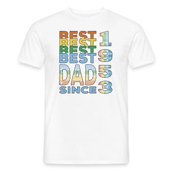 Bester Papa der Welt seit 1953 Vatertag - Männer T-Shirt - Weiß - Vorne - AI Model Male 178 dark (178cm)