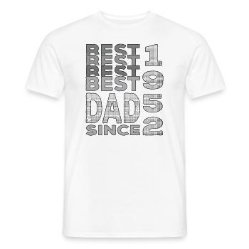 Bester Papa der Welt seit 1952 Vatertag - Männer T-Shirt - Weiß - Vorne - AI Model Male 178 dark (178cm)
