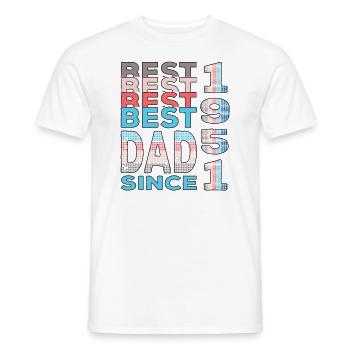 Bester Papa der Welt seit 1951 Vatertag - Männer T-Shirt - Weiß - Vorne - AI Model Male 178 dark (178cm)