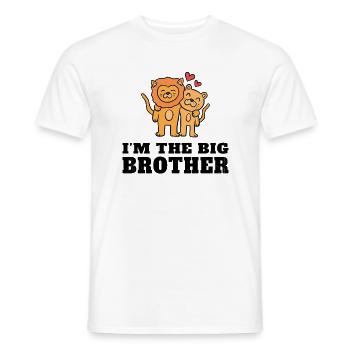Ich bin der große Bruder - der zukünftige große Bruder - Männer T-Shirt - Weiß - Vorne - AI Model Male 178 dark (178cm)