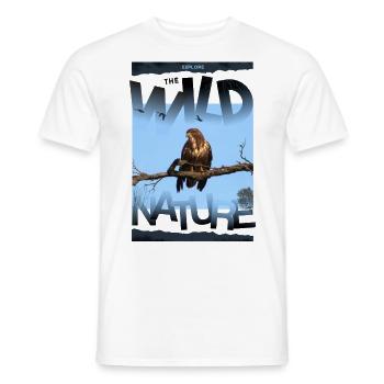 wild nature nature wilderness - Men's T-Shirt - white - Front - AI Model Male 178 dark (178cm)
