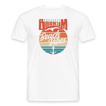 Borkum Northsea Beach Vibes Möwe Anker - Männer T-Shirt - Weiß - Vorne - AI Model Male 178 dark (178cm)