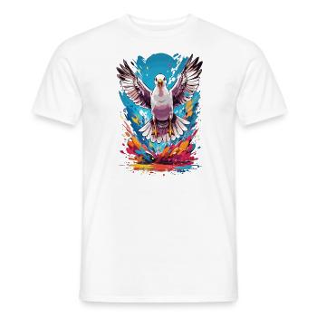 Möwe Sommer Urlaub - Männer T-Shirt - Weiß - Vorne - AI Model Male 178 dark (178cm)