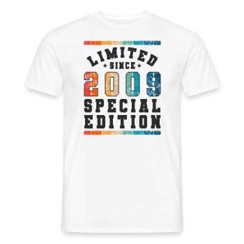 Limited Edition since 2009 Geburtstag Geschenk - Männer T-Shirt - Weiß - Vorne - AI Model Male 178 dark (178cm)