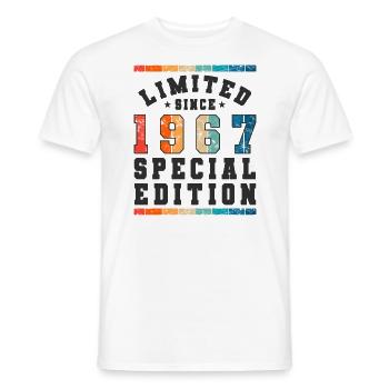 Limited Edition since 1967 Birthday Gift - Men's T-Shirt - white - Front - AI Model Male 178 dark (178cm)