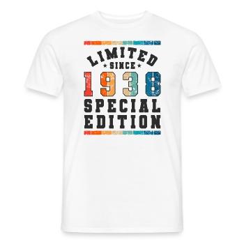 Limited Edition since 1938 Birthday Gift - Men's T-Shirt - white - Front - AI Model Male 178 dark (178cm)
