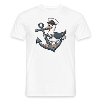 Küstenfan Möwe Anker Matrose Mütze - Männer T-Shirt - Weiß - Vorne - AI Model Male 178 dark (178cm)