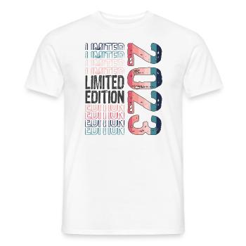Limited Edition seit 2023 Geburtstag Vintage 2023 - Männer T-Shirt - Weiß - Vorne - AI Model Male 178 dark (178cm)
