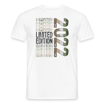Edition limitée depuis 2022 Anniversaire Millésime 2022 - T-shirt homme - blanc - Devant - AI Model Male 178 dark (178cm)
