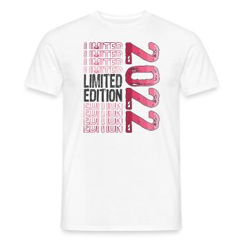 Edition limitée depuis 2022 Anniversaire Millésime 2022 - T-shirt homme - blanc - Devant - AI Model Male 178 dark (178cm)