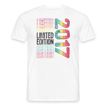 Limited Edition seit 2017 Geburtstag Vintage 2017 - Männer T-Shirt - Weiß - Vorne - AI Model Male 178 dark (178cm)