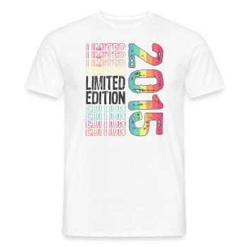 Limited Edition seit 2015 Geburtstag Vintage 2015 - Männer T-Shirt - Weiß - Vorne - AI Model Male 178 dark (178cm)