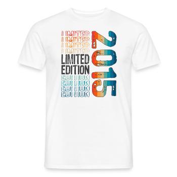 Limited Edition seit 2015 Geburtstag Vintage 2015 - Männer T-Shirt - Weiß - Vorne - AI Model Male 178 dark (178cm)