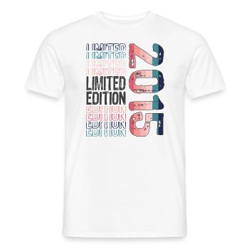 Limited Edition seit 2015 Geburtstag Vintage 2015 - Männer T-Shirt - Weiß - Vorne - AI Model Male 178 dark (178cm)