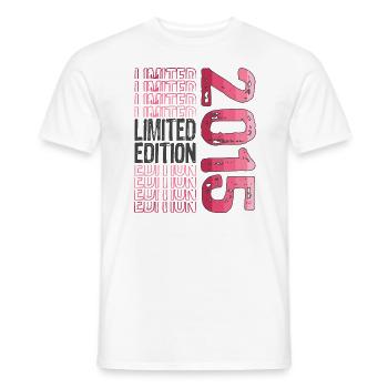 Limited Edition seit 2015 Geburtstag Vintage 2015 - Männer T-Shirt - Weiß - Vorne - AI Model Male 178 dark (178cm)