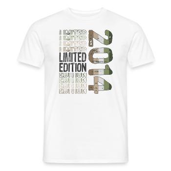 Limited Edition Since 2014 Birthday Vintage 2014 - Men's T-Shirt - white - Front - AI Model Male 178 dark (178cm)