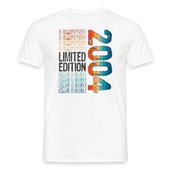 Edition limitée depuis 2004 Anniversaire Millésime 2004 - T-shirt homme - blanc - Devant - AI Model Male 178 dark (178cm)