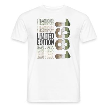 Edition limitée depuis 1981 Anniversaire Millésime 1981 - T-shirt homme - blanc - Devant - AI Model Male 178 dark (178cm)