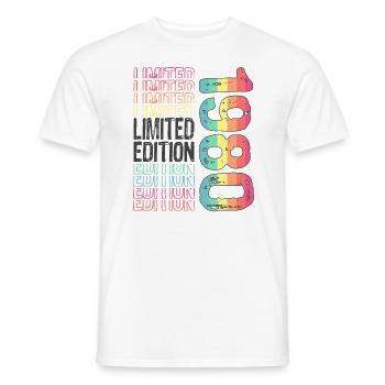 Edition limitée depuis 1980 Anniversaire Millésime 1980 - T-shirt homme - blanc - Devant - AI Model Male 178 dark (178cm)