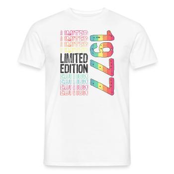 Limited Edition Since 1977 Birthday Vintage 1977 - Men's T-Shirt - white - Front - AI Model Male 178 dark (178cm)