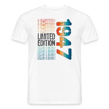 Limited Edition Since 1947 Birthday Vintage 1947 - Men's T-Shirt - white - Front - AI Model Male 178 dark (178cm)