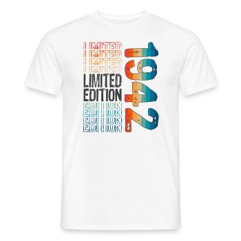 Limited Edition seit 1942 Geburtstag Vintage 1942 - Männer T-Shirt - Weiß - Vorne - AI Model Male 178 dark (178cm)