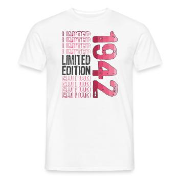 Limited Edition seit 1942 Geburtstag Vintage 1942 - Männer T-Shirt - Weiß - Vorne - AI Model Male 178 dark (178cm)