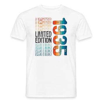 Limited Edition Since 1935 Birthday Vintage 1935 - Men's T-Shirt - white - Front - AI Model Male 178 dark (178cm)