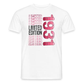 Limited Edition Since 1931 Birthday Vintage 1931 - Men's T-Shirt - white - Front - AI Model Male 178 dark (178cm)