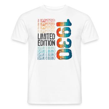 Édition limitée depuis 1930 anniversaire Vintage des années 1930 - T-shirt homme - blanc - Devant - AI Model Male 178 dark (178cm)
