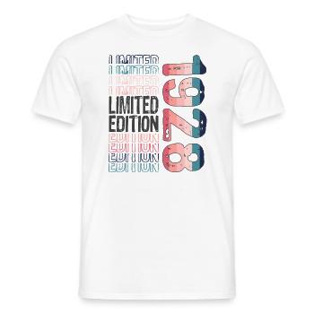 Edition limitée depuis 1928 Anniversaire Millésime 1928 - T-shirt homme - blanc - Devant - AI Model Male 178 dark (178cm)