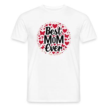 Best Mom Forever - Cadeau de fête des mères - T-shirt homme - blanc - Devant - AI Model Male 178 dark (178cm)