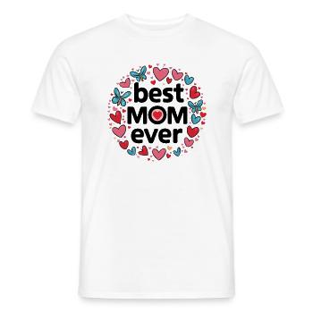 Best Mom Forever - Cadeau de fête des mères - T-shirt homme - blanc - Devant - AI Model Male 178 dark (178cm)