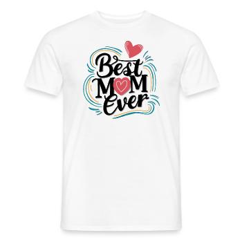 Best Mom Forever - Cadeau de fête des mères - T-shirt homme - blanc - Devant - AI Model Male 178 dark (178cm)